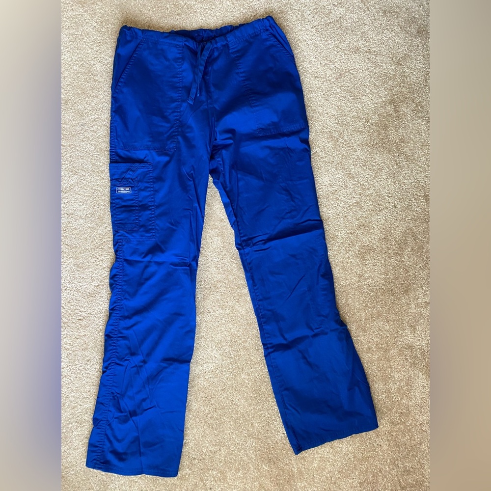 Cherokee WorkWear scrub pant. Mid Rise Straight Leg Drawstring Pant.
